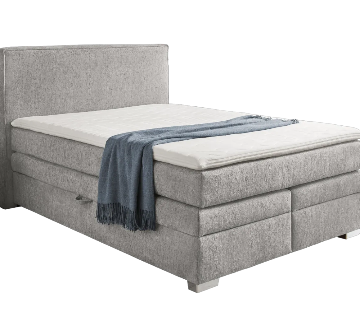 Boxspringbett Arabella Grau 140 x 200 cm