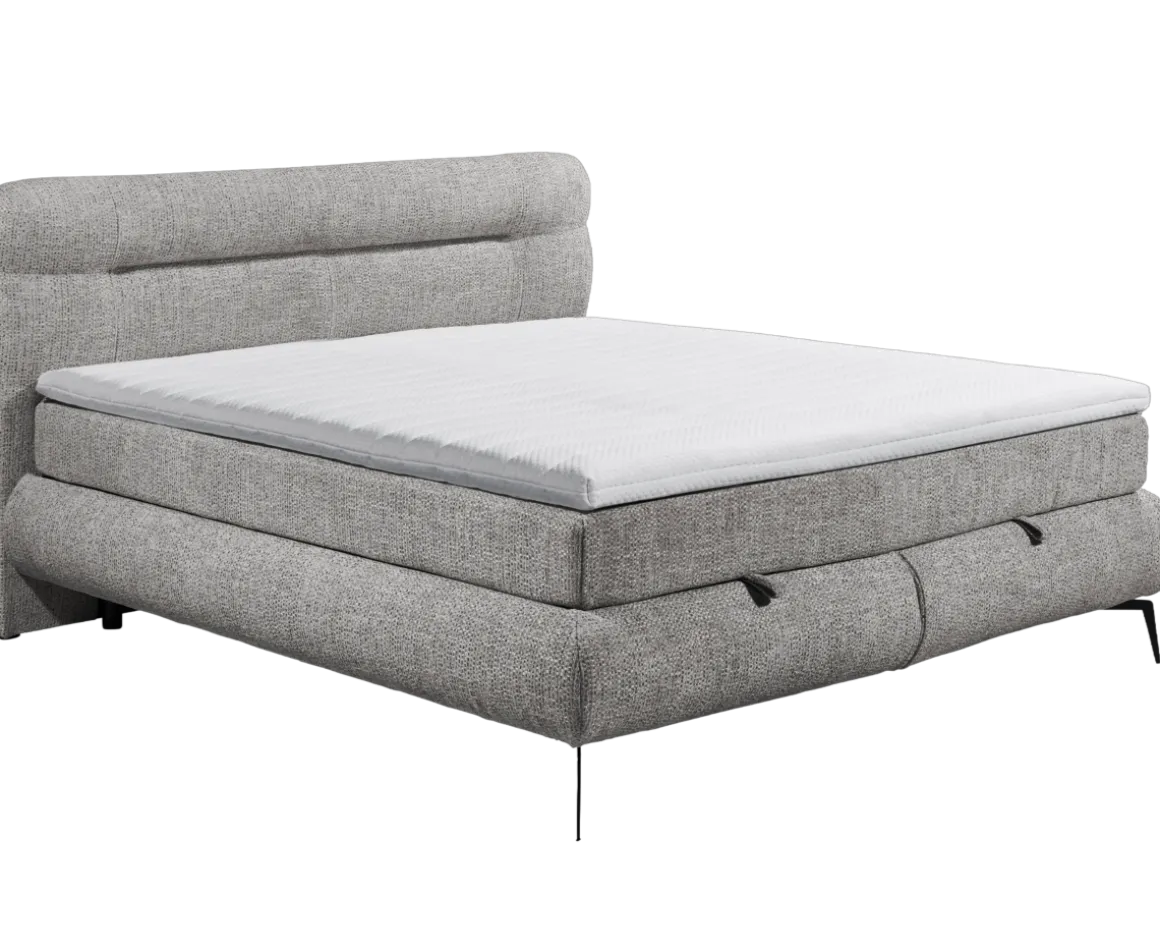 Boxspringbett Colmar Grau 180 x 200 cm