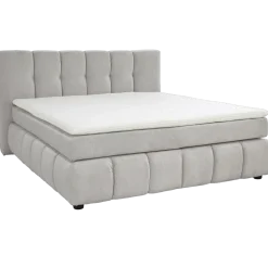 Boxspringbett Cora Greige 180 x 200 cm