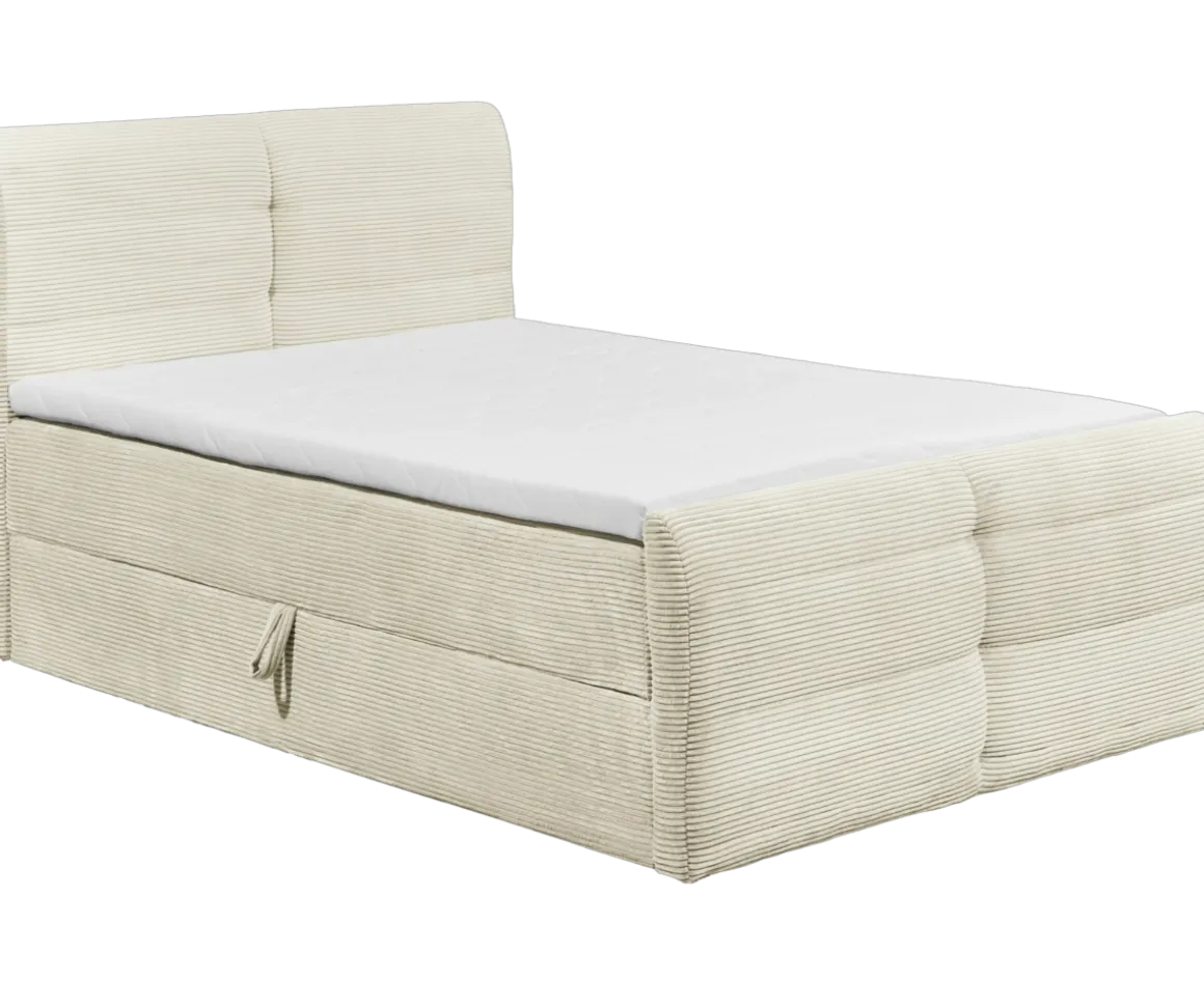 Boxspringbett Madeira Cream 120 x 200 cm