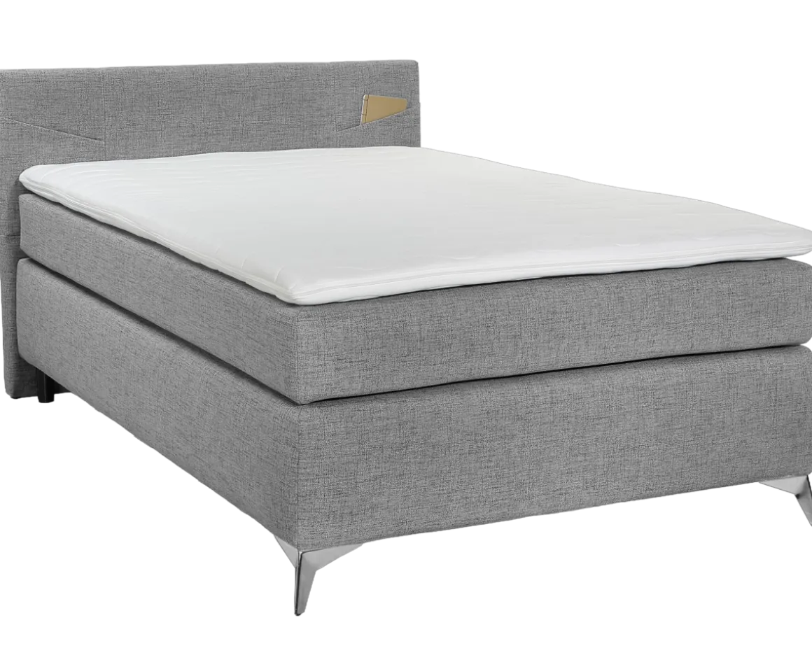 Boxspringbett Nora Grau 120 x 200 cm