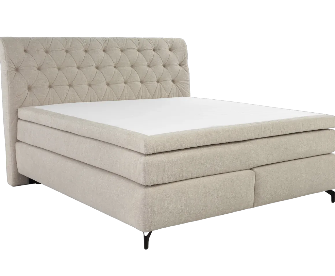 Boxspringbett Scarlett-Mix Beige 180 x 200 cm