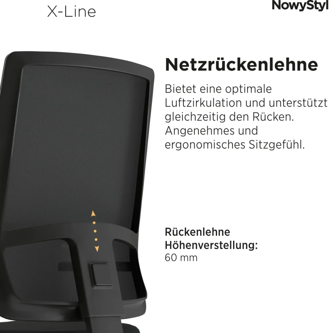 Bürostuhl X-Line SWIVEL Schwarz