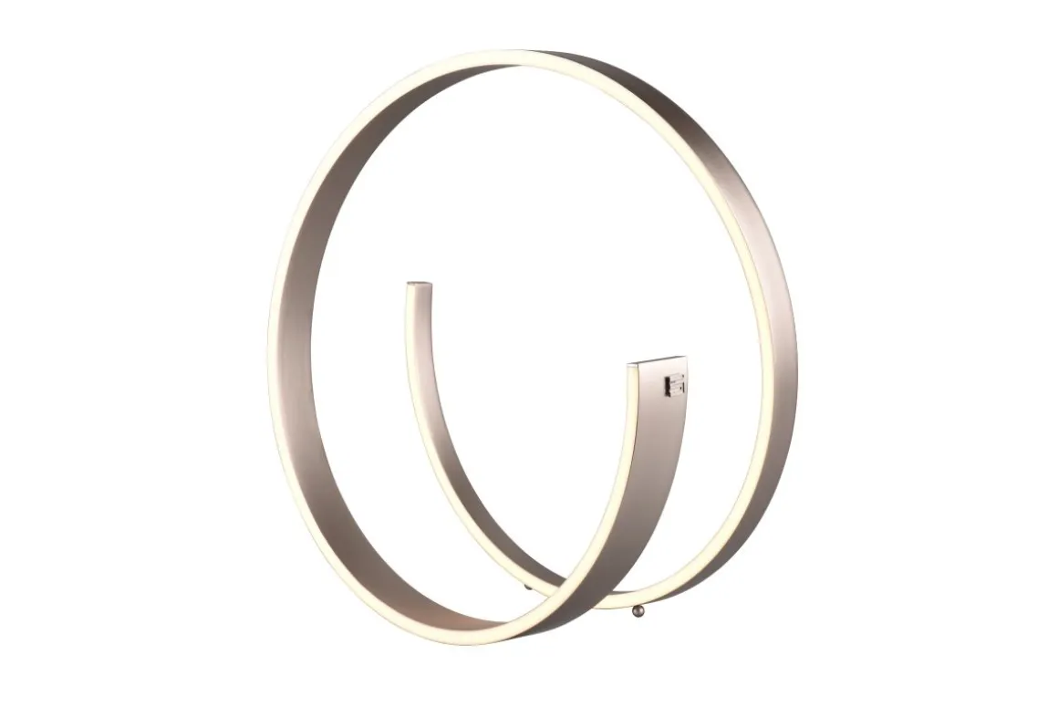 Cinque LED Tischlampe Cinardi Nickelfarben