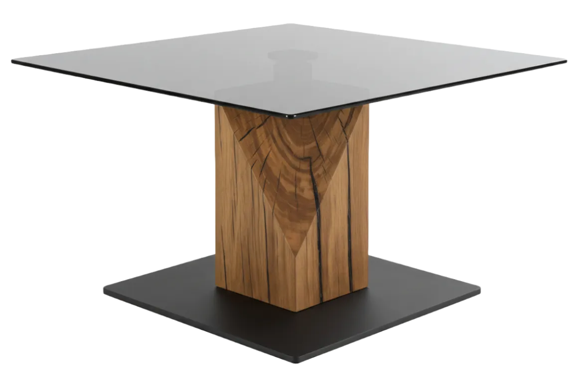 Couchtisch Balsta Eiche Rauchglas