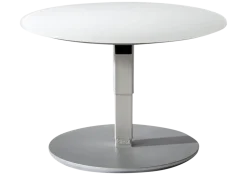 Couchtisch 1866 Glas weiß matt 80 cm