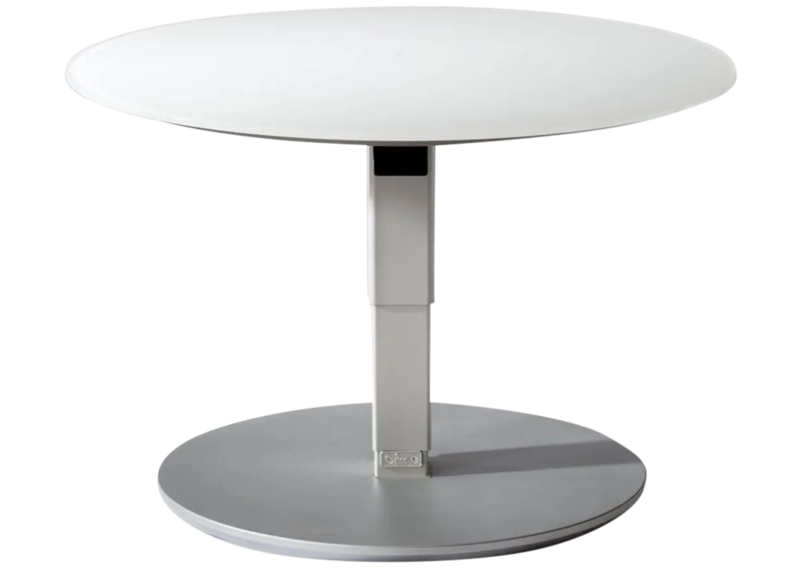 Couchtisch 1866 Glas weiß matt 80 cm