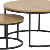 Couchtisch-Set Spiro Eiche Schwarz