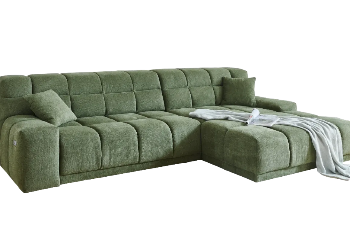 Ecksofa London Grün
