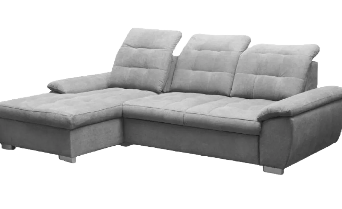Ecksofa Maike mit Schlaffunktion Grau