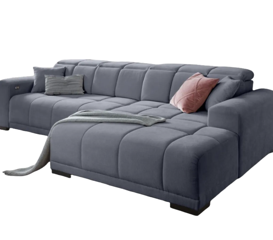 Ecksofa Master mit XXL Sitztiefenverstellung