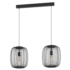 EGLO AGL Pendelleuchte Rinroe 2-flg Schwarz