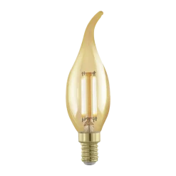EGLO E14 LED Filament Leuchtmittel Kerzenform Amber