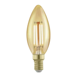EGLO E14 LED Filament Leuchtmittel Kerzenform Amber