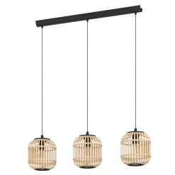 EGLO 3-flg Pendelleuchte Bordesley
