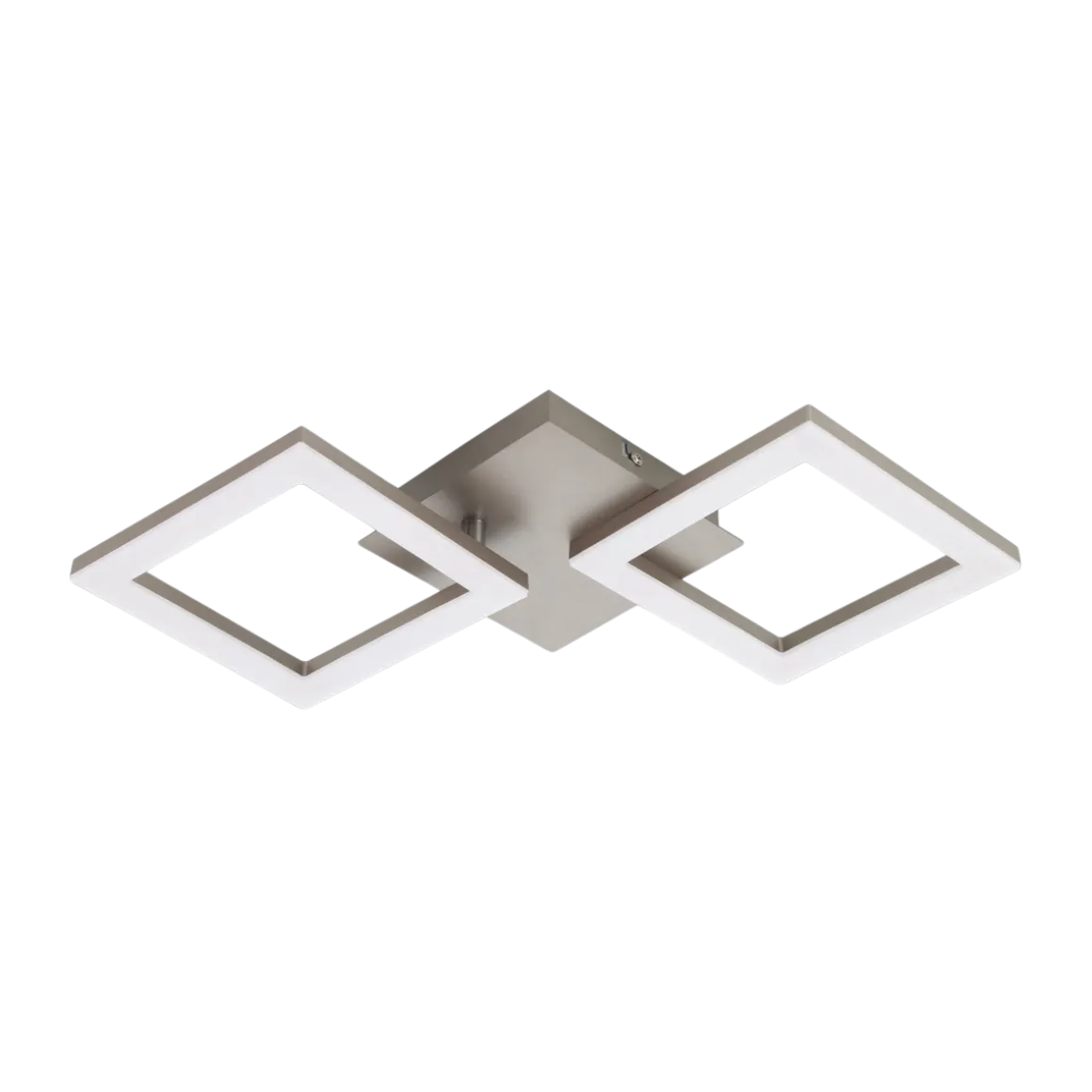 EGLO LED Deckenleuchte Huerta Nickel-matt 22,5 x 47 cm