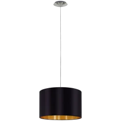 EGLO Pendelleuchte Maserlo Schwarz-Gold 38 cm