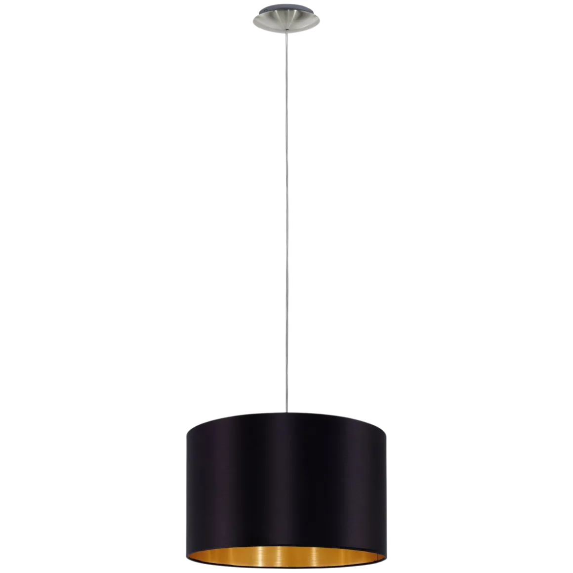 EGLO Pendelleuchte Maserlo Schwarz-Gold 38 cm