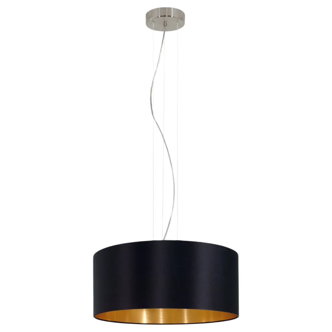EGLO Pendelleuchte Maserlo Schwarz-Gold 53 cm