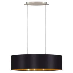 EGLO Pendelleuchte Maserlo Schwarz-Gold 78 cm