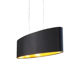 EGLO Pendelleuchte Maserlo Schwarz-Gold 78 cm