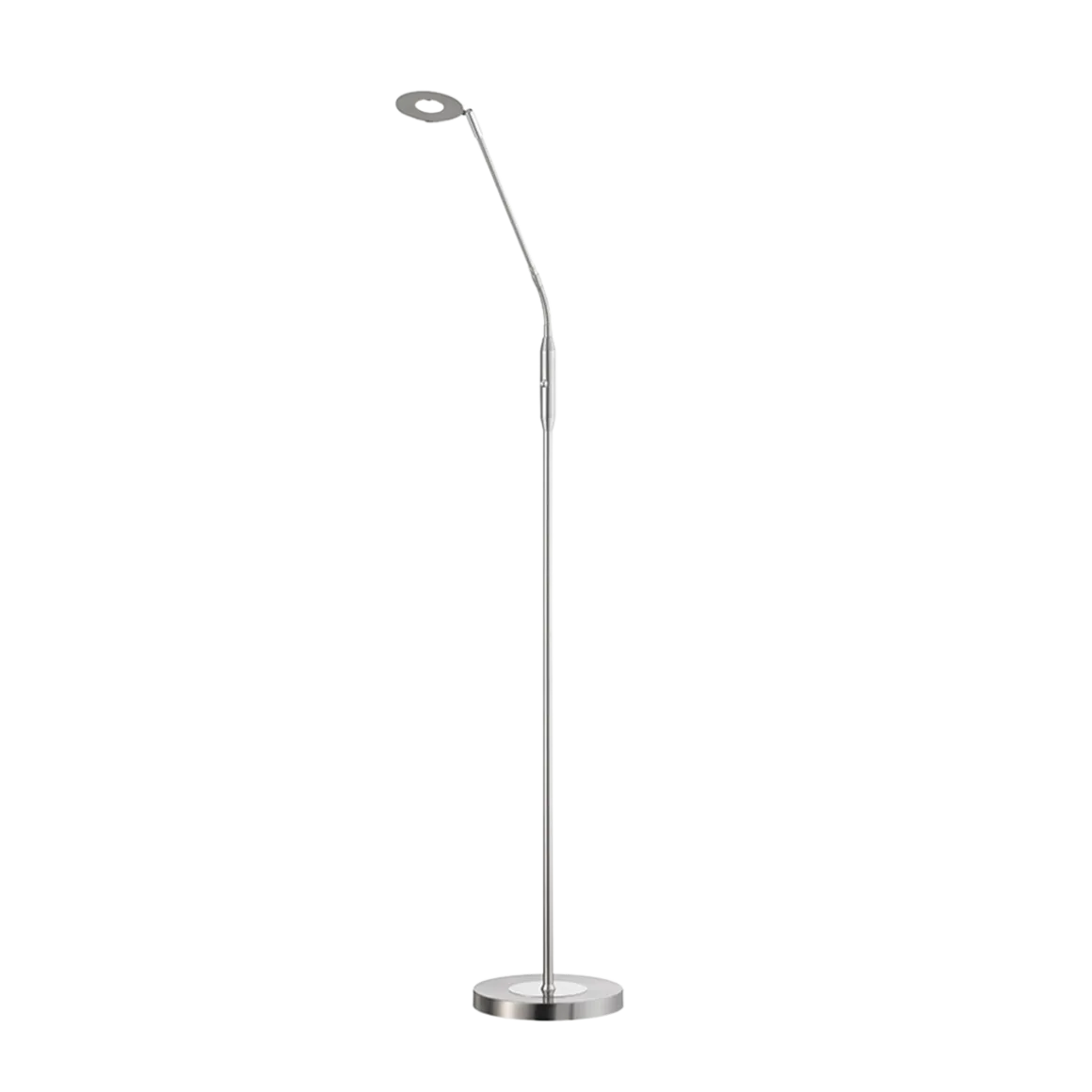 Fischer & Honsel 1-flg LED Stehleuchte Dent-TW Nickelfarben