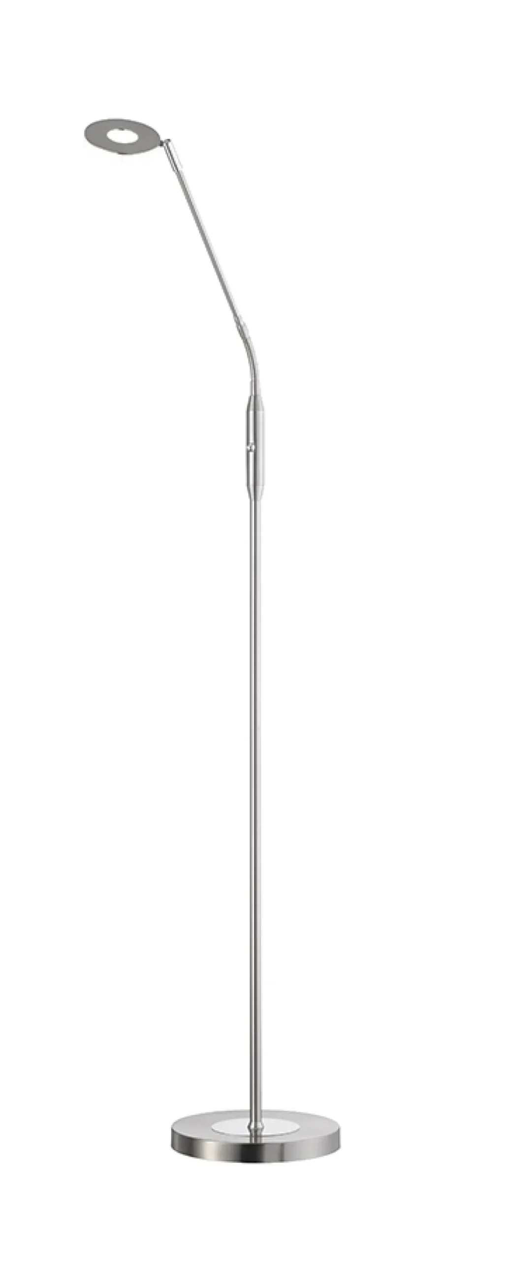 Fischer & Honsel 1-flg LED Stehleuchte Dent-TW Nickelfarben