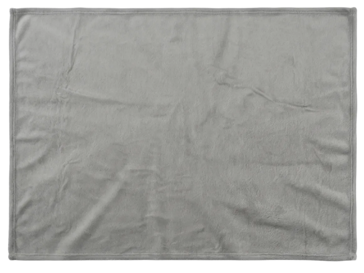 Flanell-Kuscheldecke Grau 220 x 240 cm