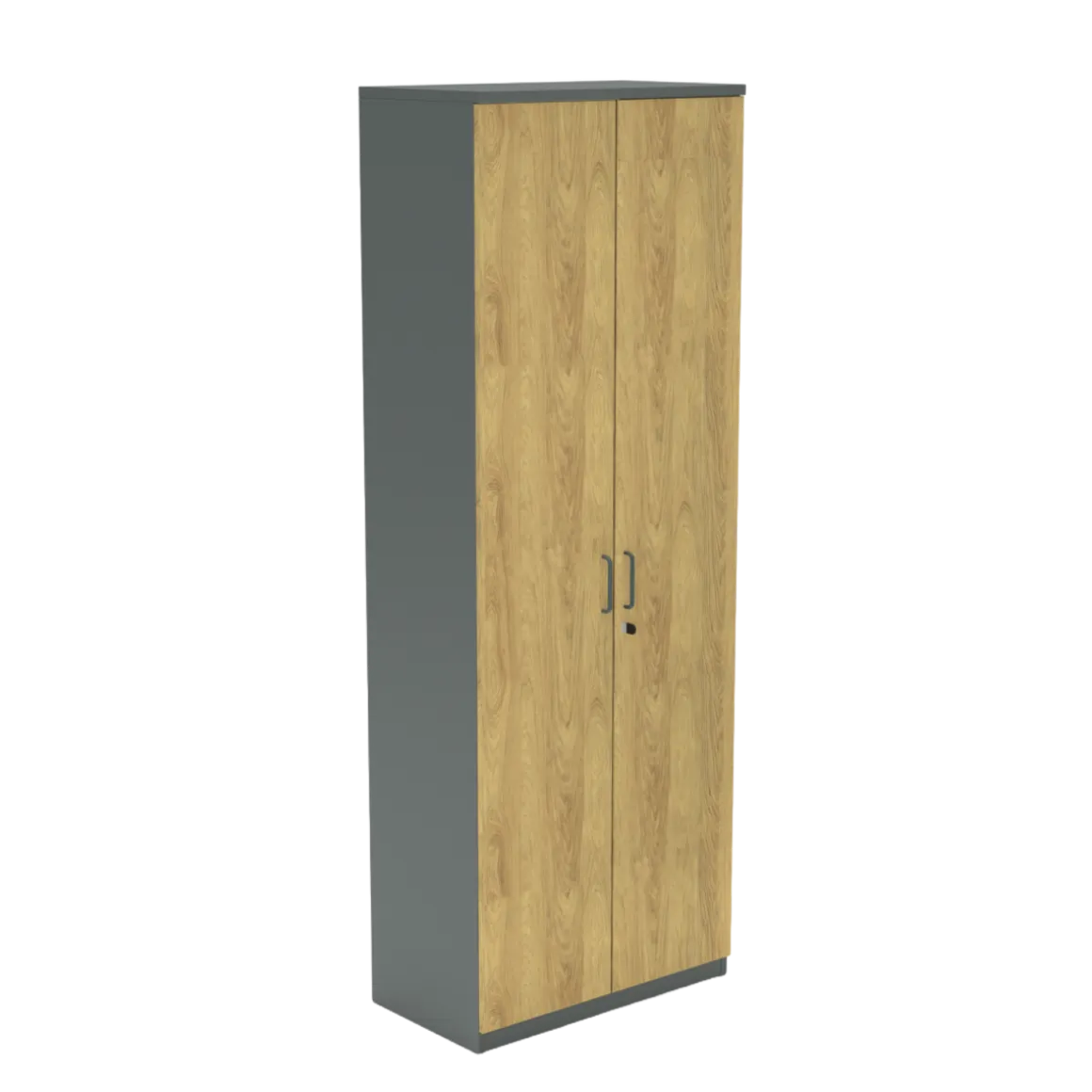 Flügelschrank E10 Natural Hickory Grau