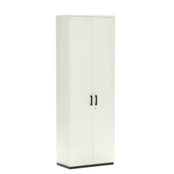FlĂŒgeltĂŒrenschrank K40 White Grey 80 x 234 cm