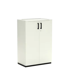 FlĂŒgeltĂŒrenschrank K40 White Grey 80 x 119 cm