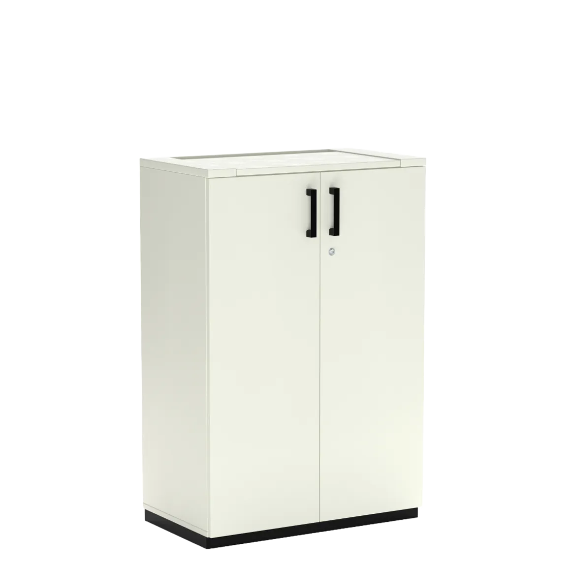 Flügeltürenschrank K40 White Grey 80 x 119 cm