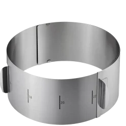 GEFU Tortenring Tondo XXL mit Griffen 10 cm