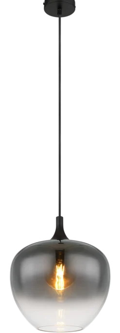 Globo 1-flg Pendelleuchte Maxy Rauchglas