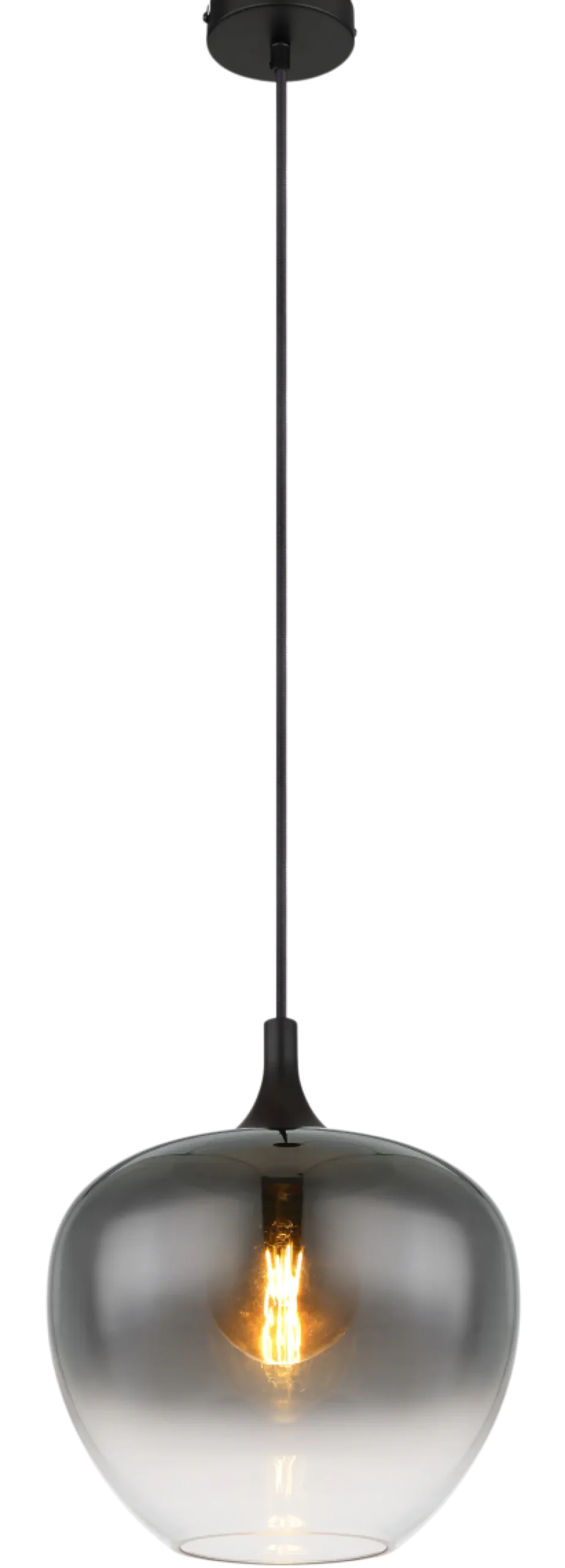 Globo 1-flg Pendelleuchte Maxy Rauchglas
