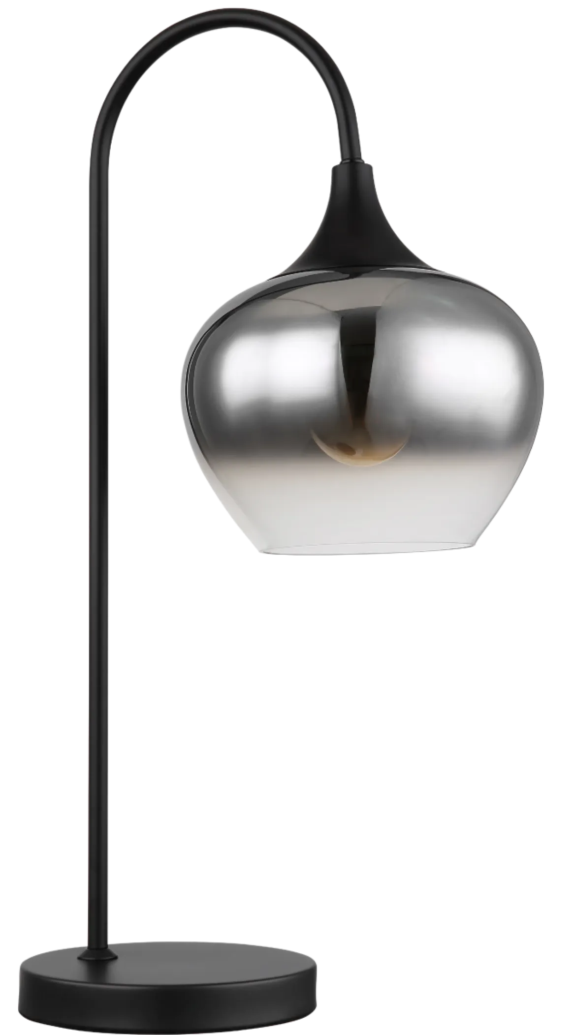 Globo 1-flg Tischleuchte Maxy Rauchglas