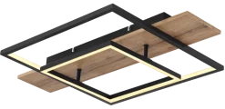 Globo LED Deckenleuchte Square Wood 1