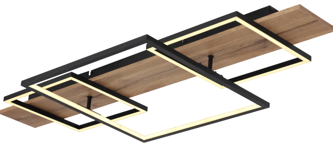 Globo LED Deckenleuchte Square Wood 2