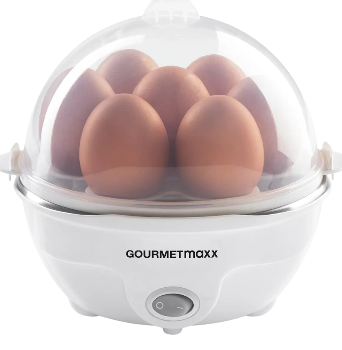 GOURMETmaxx Eierkocher für 7 Eier Weiß