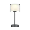 HELL LED Tischlampe Klara Rauchglas