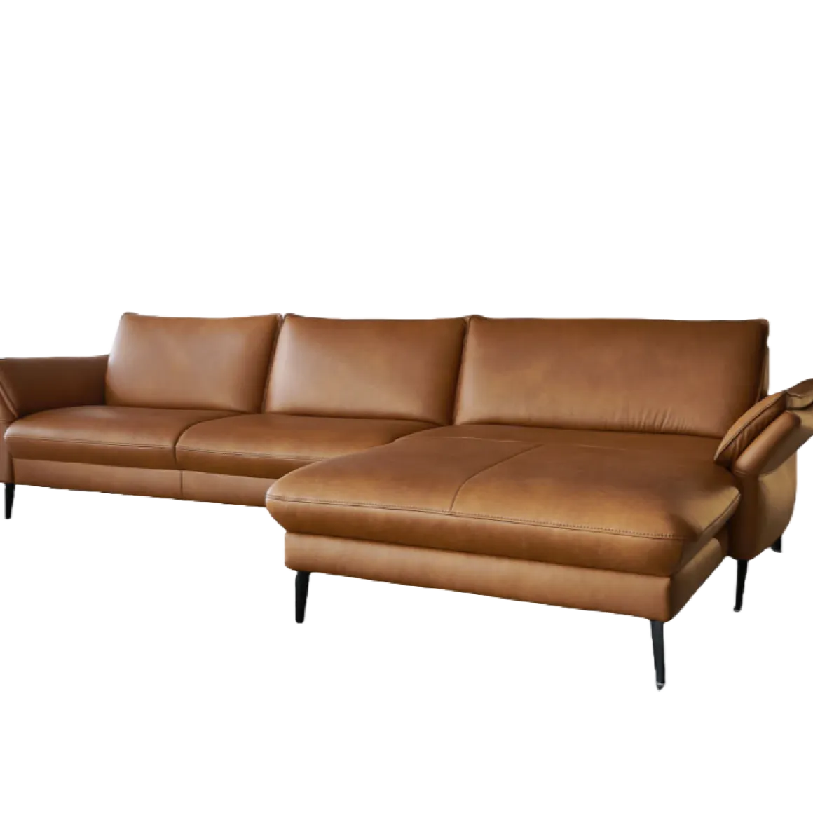 Hukla Ecksofa 1116 Cognac