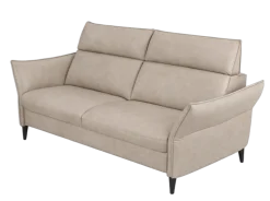 Hukla 2,5-Sitzer Sofa 21014 Pearl mit Kopfteilverstellung