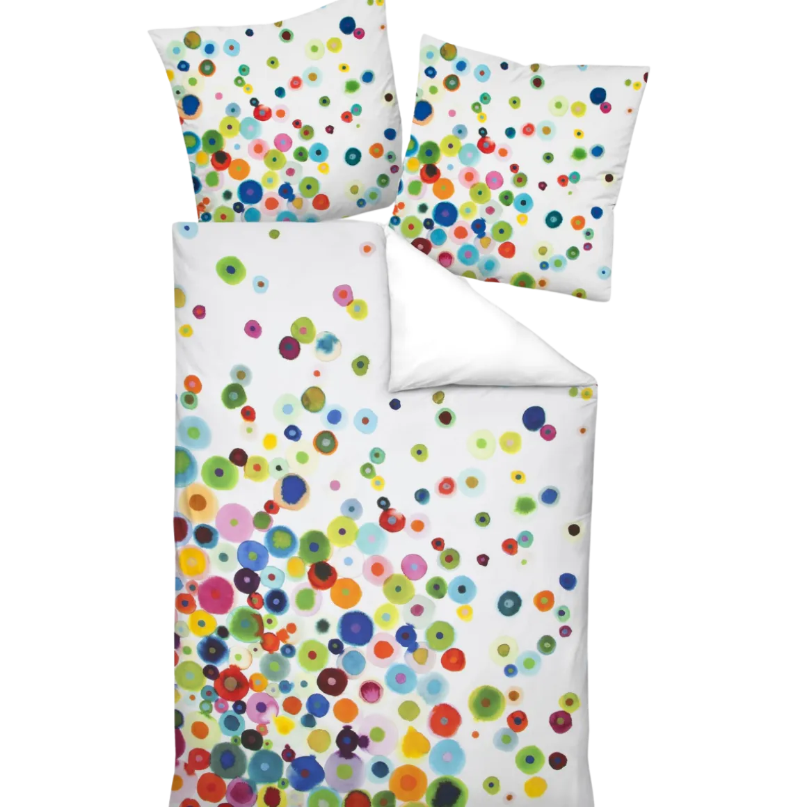 Janine Satin-Garnitur Modern Art Multicolor 135 x 200 cm