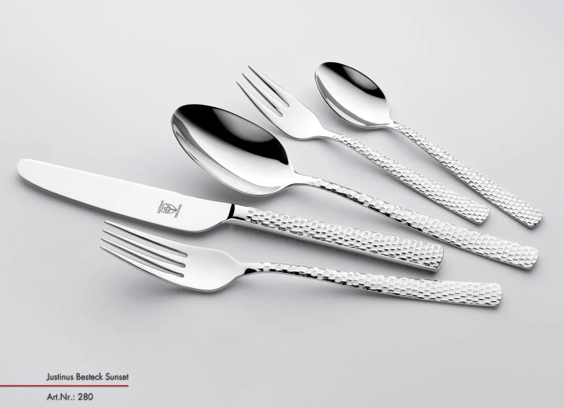 Justinus 30 tlg. Besteck-Set Croco im Geschenkkarton