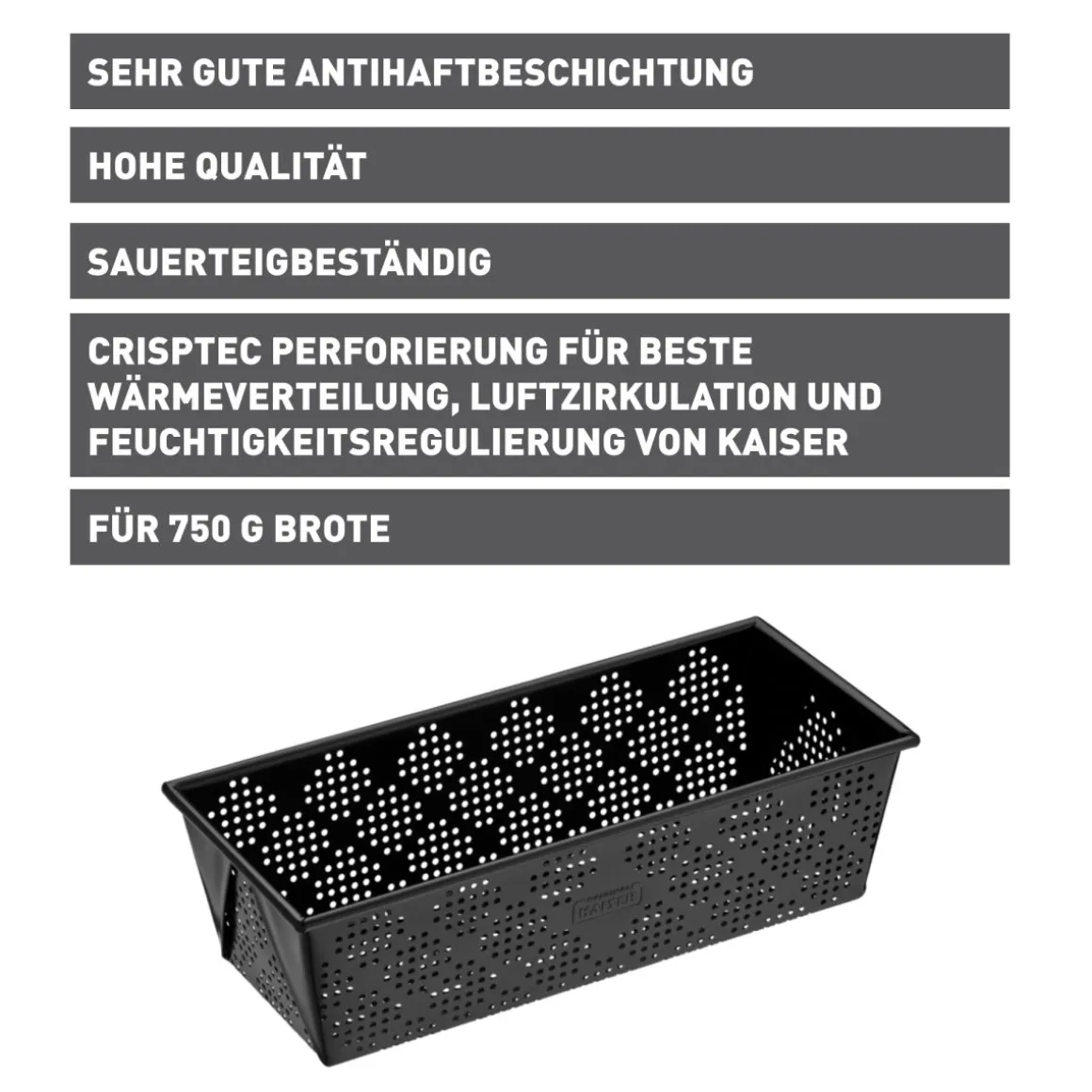 Kaiser Brotform Inspiration perforiert 25cm