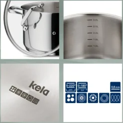 kela 4tlg. Kochtopf-Set Flavoria