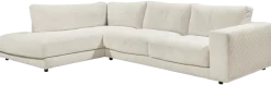 Lascondo Ecksofa Hagerstown 2.0 Cord Snow