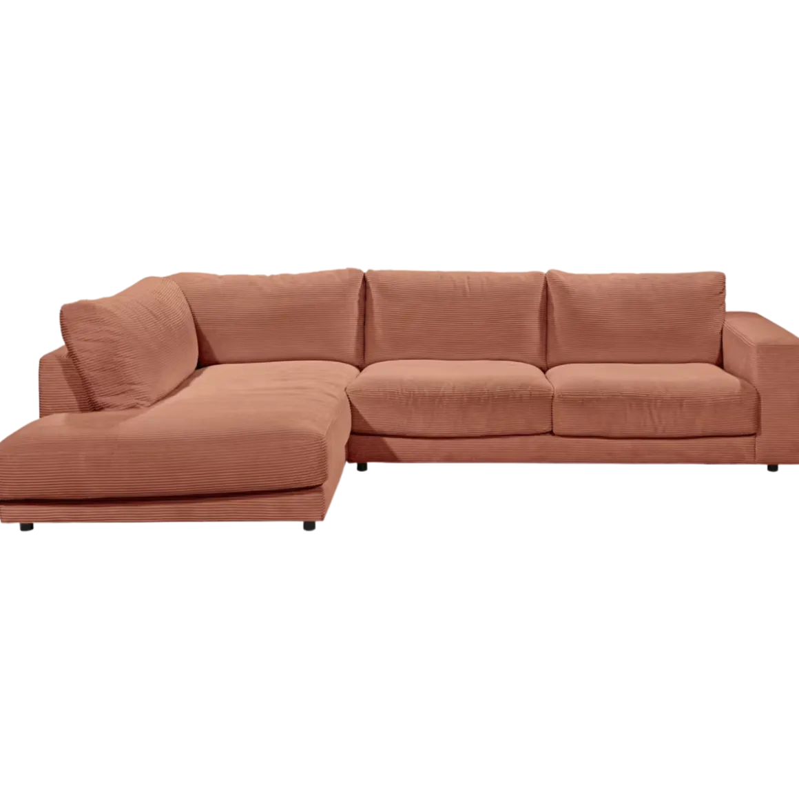 Lascondo Ecksofa Hagerstown 2.0 Cord rusty