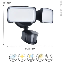 LED AuĂenwandlampe Chimera