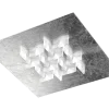 LED Deckenleuchte Cristalli Silberfarben 36 x 36 cm